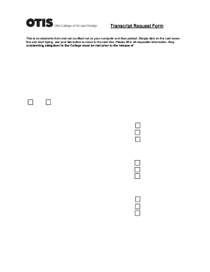 Transcript Request Form