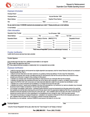 Dependent Care Reimbursement Form