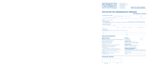 Monmouth University Undergraduate Application Form