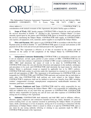 Independent Contractor Agreement - Entity