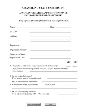 Assessment questionnaire example - ANNUAL INFORMATION AND CERTIFICATION OF - gram