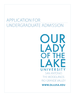 Undergraduate Admission Application