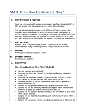 SAT ACT How Equitable are They - Radford University - radford