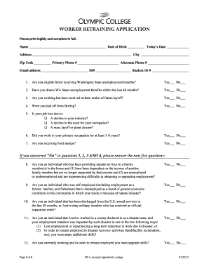 Worker Retraining Application