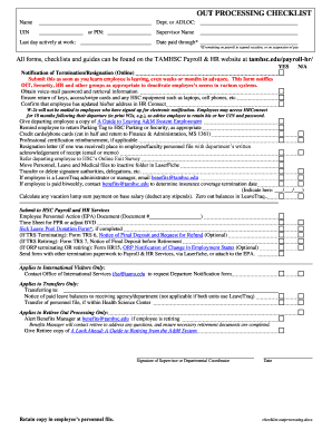 Employee Termination Checklist