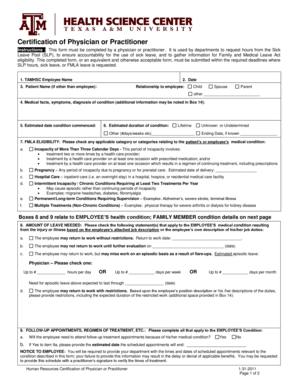 Certification of Physician or Practitioner