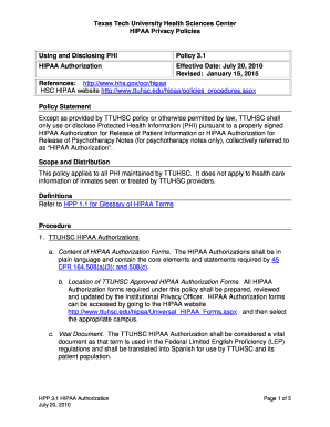 Hipaa Authorization Form Hhs Hipaa Authorization Form Hhs