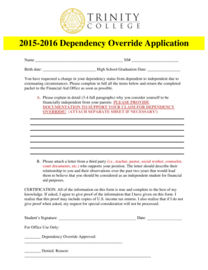 Dependency Override Application