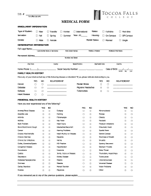 Medical Enrollment Form