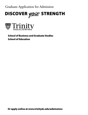 Graduate Application for Admission
