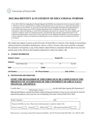 2015-2016 Identity and Statement of Educational Purpose