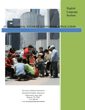 International Student Admissions Application