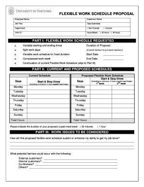 Flexible Work Schedule Proposal