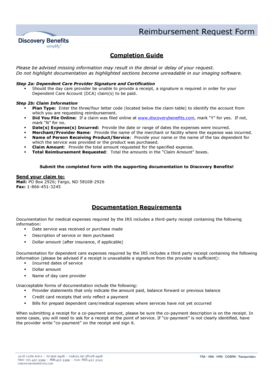 Reimbursement Request Form