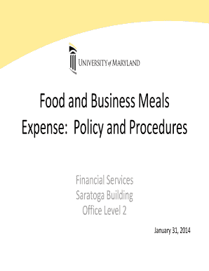 Fillable Online Food and Business Meals Fax Email Print - pdfFiller