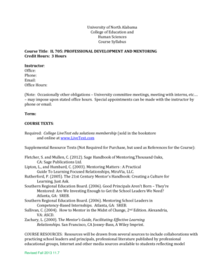 Course Title IL 705 PROFESSIONAL DEVELOPMENT AND - una