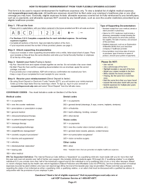 Healthcare Reimbursement Form