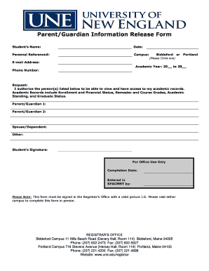 Student Academic Records Release Form