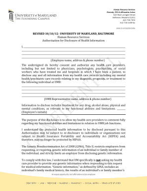 Authorization for Disclosure of Health Information