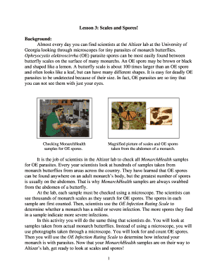 Scales and Spores Activity