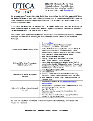 2014 IRS Tax Return Verification Guide