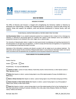 Self Identification Form