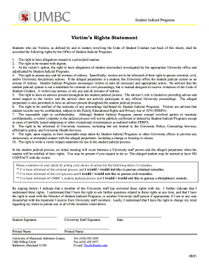 Victim impact statement template image
