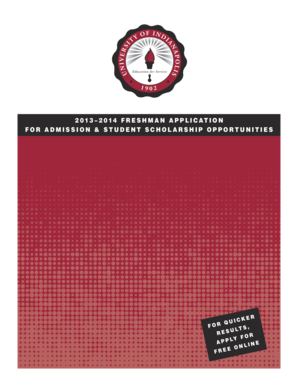 Freshman Application for Undergraduate Admission and Scholarships