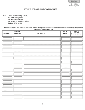 Item Listing Form