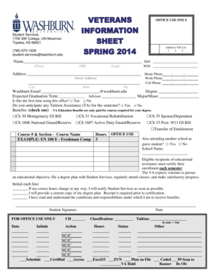 VA Education Benefits Enrollment Form