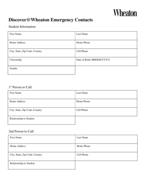 Emergency Contact Form