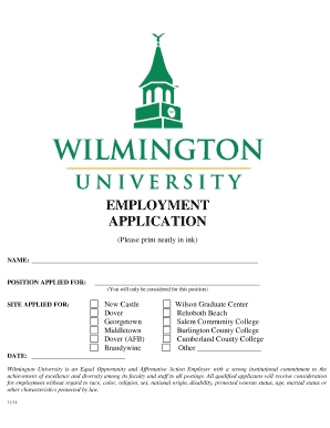 Employment Application Form