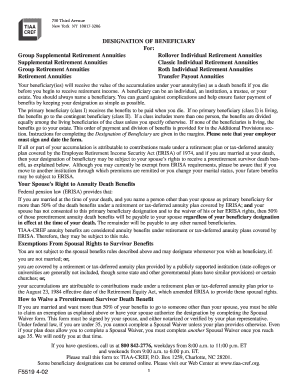 Designation of Beneficiary Form