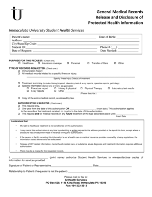 Medical Records Release Form