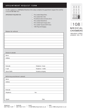 Appointment Request Form