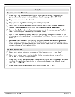 Form I-821D DACA Application