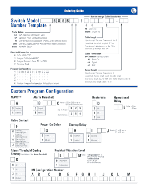Intergal Cable Ordering Guide