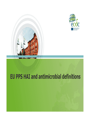EU PPS HAI Antimicrobial Definitions Form
