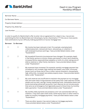 Deed in Lieu of Foreclosure Workout Package