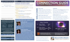 Church Connection Card for Kids and Students