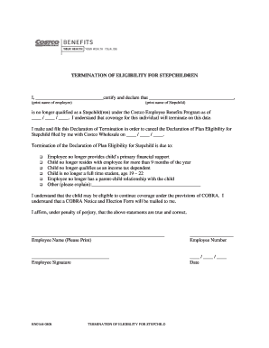 Termination of Eligibility for Stepchildren