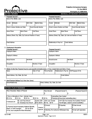 Individual Life Insurance Application Packet