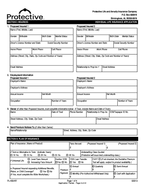 Individual Life Insurance Application