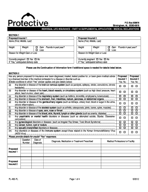 Individual Life Insurance Medical Declarations
