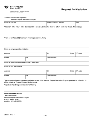 Request for Mediation