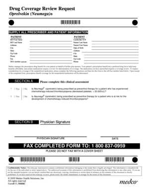 Drug Coverage Review Request Form