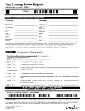 Drug Coverage Review Request for Stelara