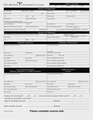 Patient Medical History Form