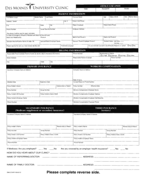 Patient Intake and Insurance Form