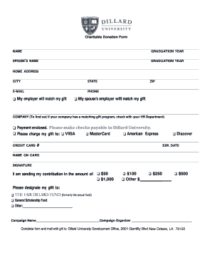 Charitable Donation Form